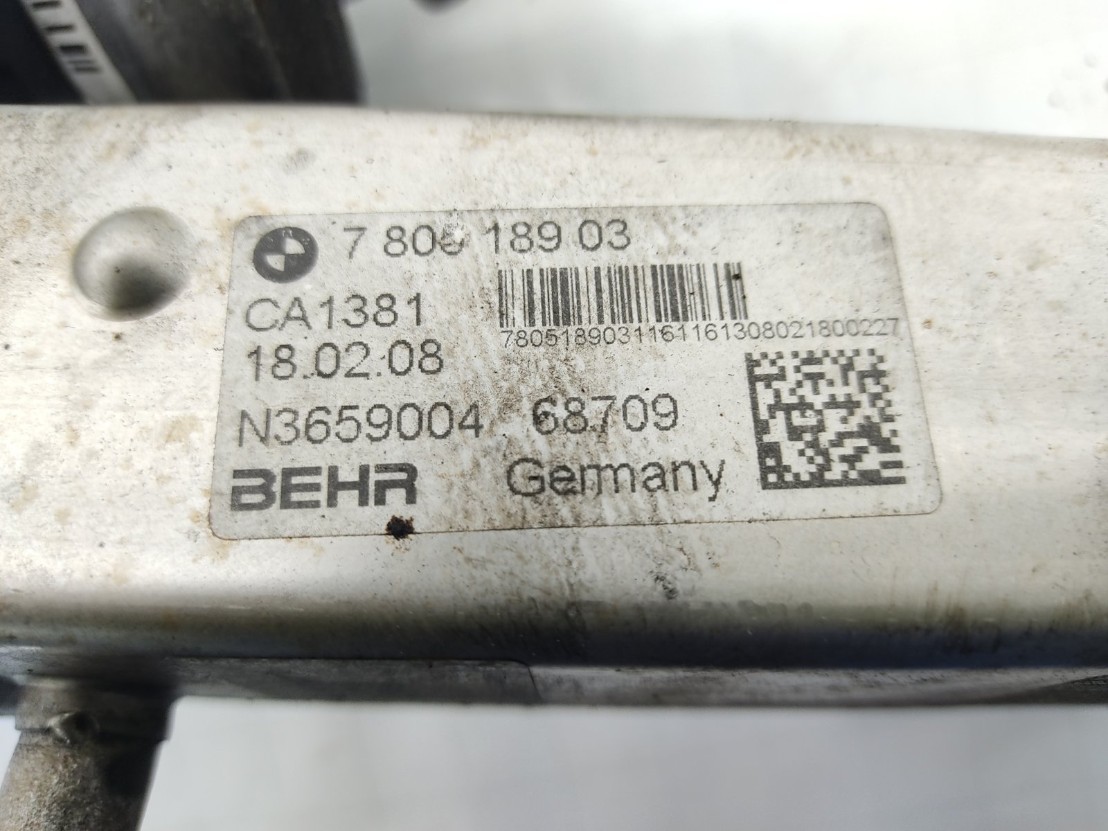 Радиатор EGR (ЕГР) бу для BMW 1 E87/E81/E82/E88 2.0 TD, 2008 г. контрактный из Европы бу
