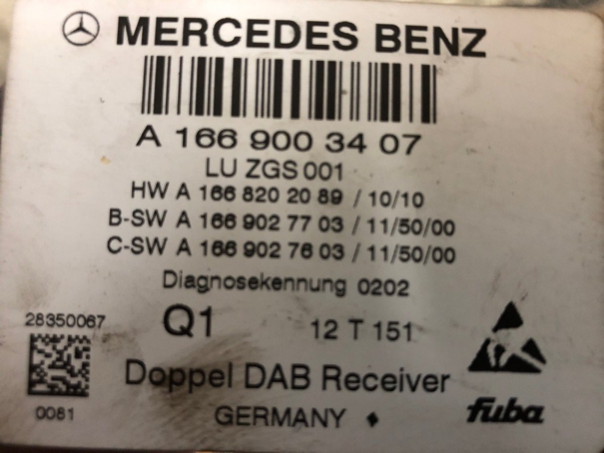Блок управления магнитолой бу для Mercedes E W212 2.2 CDi, 2013 г. контрактный из Европы бу