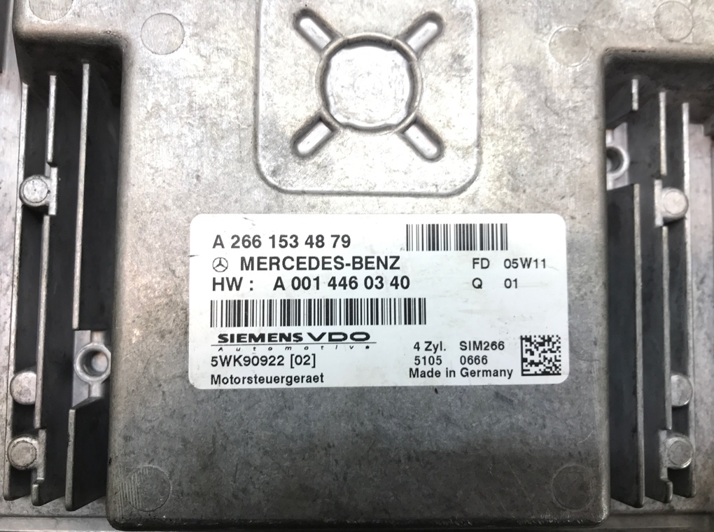 Блок управления двигателем бу для Mercedes A W169 1.5 i, 2005 г. контрактный из Европы бу