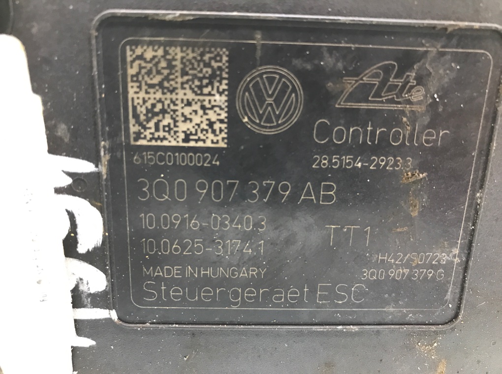 Блок ABS бу для Volkswagen Golf Sportsvan 1.4 i, 2015 г. контрактный из Европы бу
