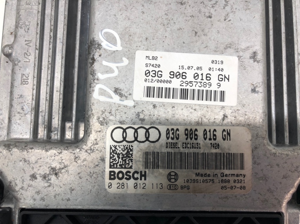 Блок управления двигателем бу для Audi A4 B7 2.0 TDi, 2005 г. контрактный из Европы бу