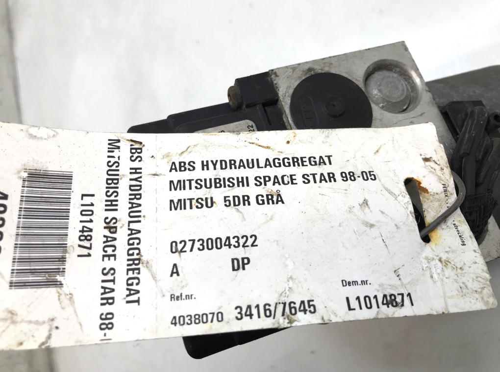 Блок ABS бу для Mitsubishi Space Star 1.6 i, 2004 г. контрактный из Европы бу
