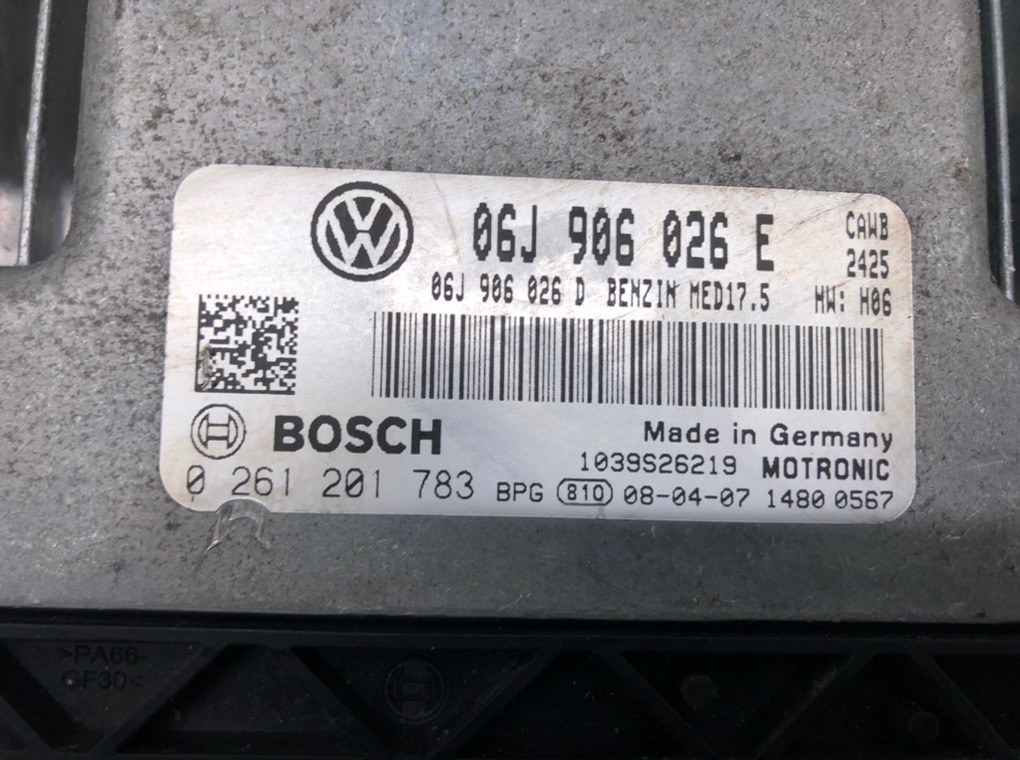 Блок управления двигателем бу для Volkswagen Passat B6 2.0 TFSI, 2008 г. контрактный из Европы бу