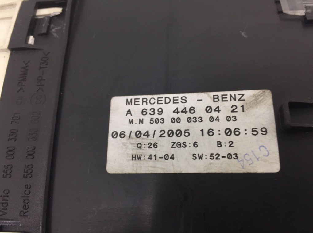 Щиток приборов (приборная панель) бу для Mercedes Vito W639 2.2 CDi, 2005 г. контрактный из Европы бу