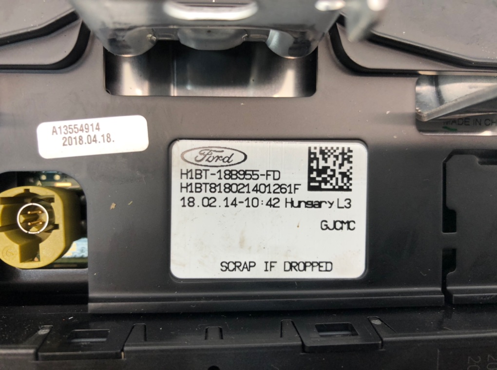 Магнитола бу для Ford Fiesta 1.0 Ti, 2018 г. контрактный из Европы бу