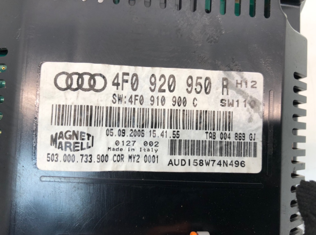 Щиток приборов (приборная панель) бу для Audi A6 C6 2.0 TDi, 2006 г. контрактный из Европы бу