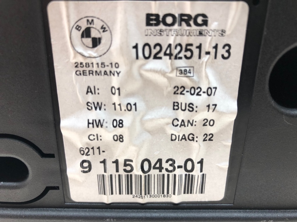Щиток приборов (приборная панель) бу для BMW Z4 E85/E86 2.0 i, 2007 г. контрактный из Европы бу
