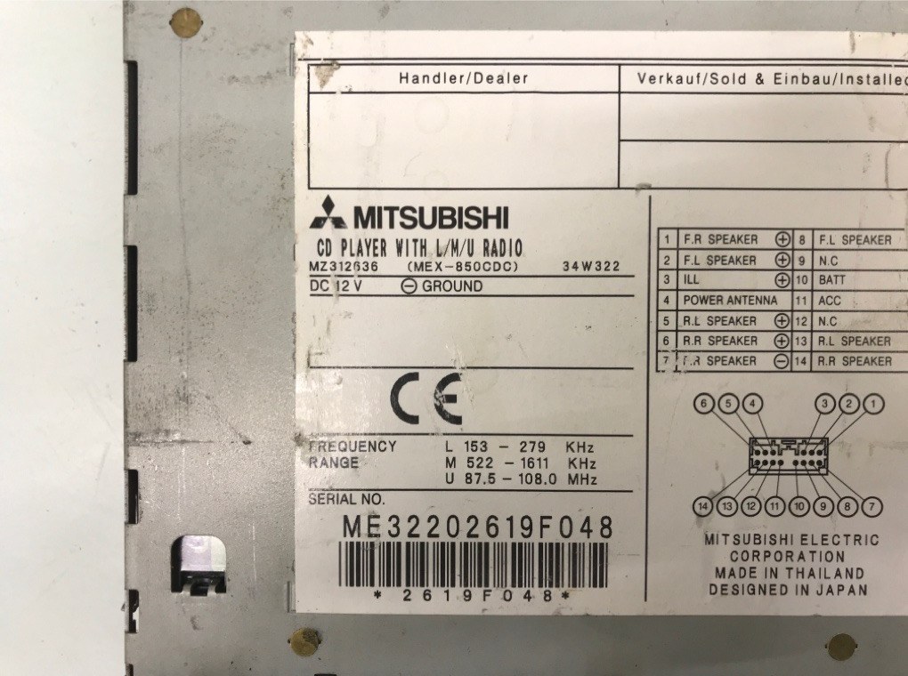 Магнитола - Mitsubishi L200 (1996-2006)