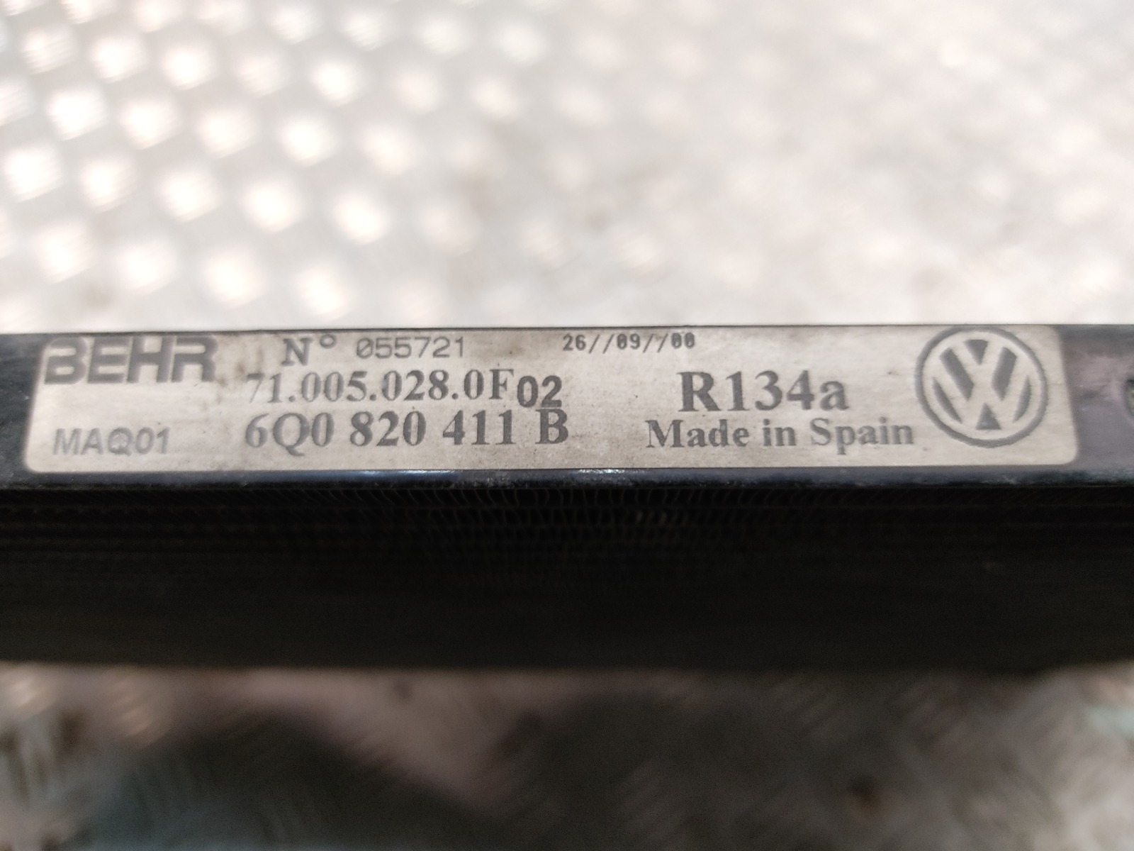 Радиатор кондиционера бу для Skoda Fabia 1.4 i, 2001 г. контрактный из Европы бу