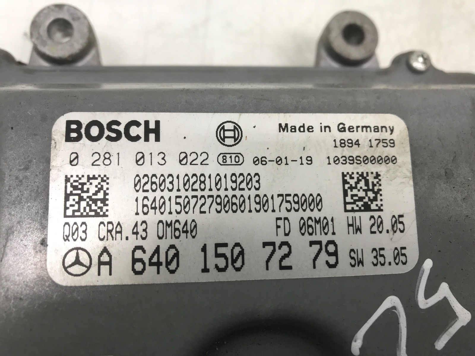 Блок управления двигателем бу для Mercedes B W245 2.0 CDi,  2006 г.
