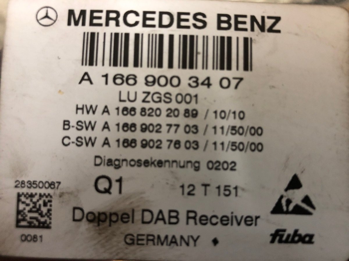 Блок управления магнитолой бу для Mercedes E W212 2.2 CDi,  2013 г.