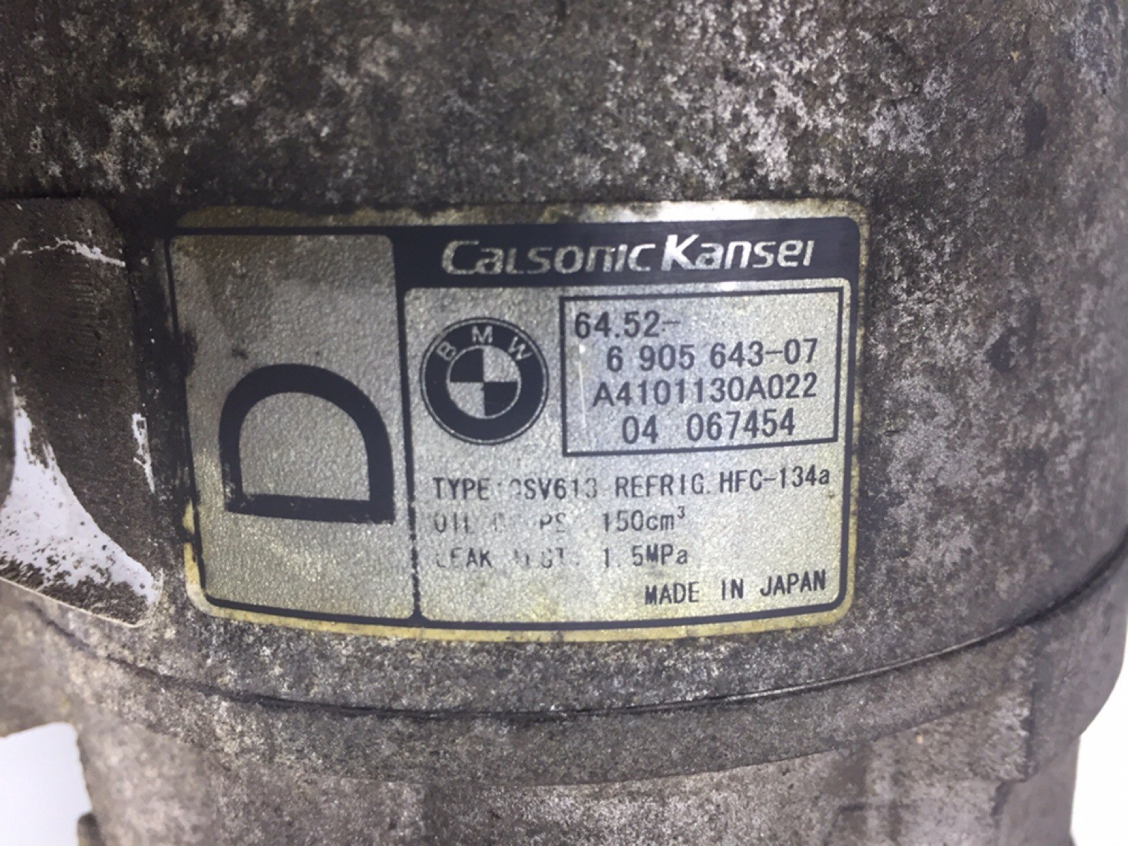 Компрессор кондиционера бу для BMW X3 E83 2.0 TD,  2005 г.