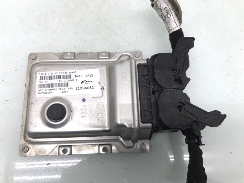 Блок управления двигателем бу для Fiat 500 1.2 i, 2014 г.