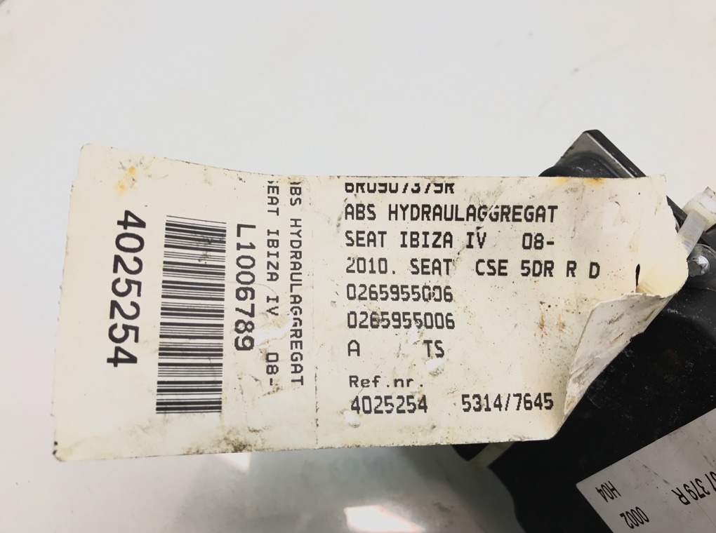 Блок ABS бу для Seat Ibiza  1.4 i,  2006 г.