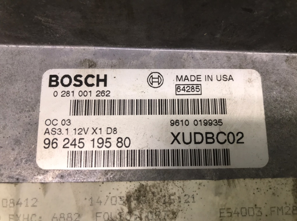 Блок управления двигателем бу для Peugeot 406  1.9 TD,  1997 г.