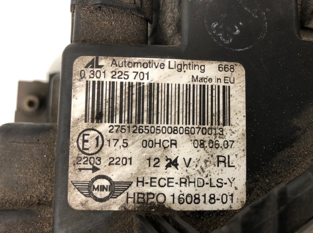 Фара левая бу для Mini One R56 1.4 i,  2007 г.