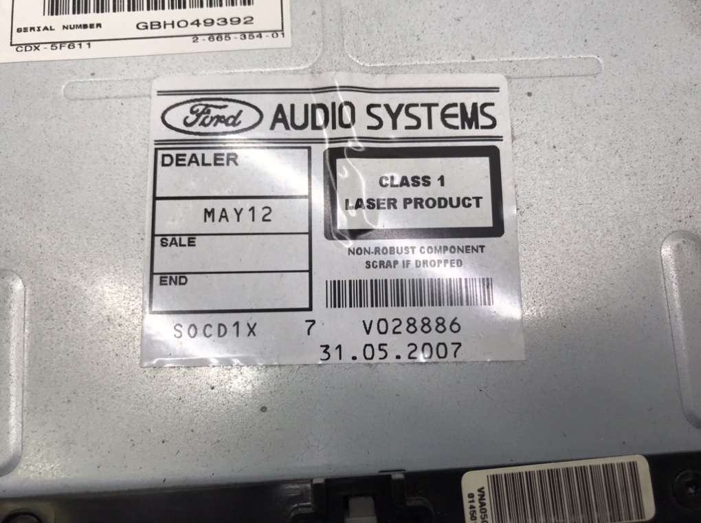 Магнитола бу для Ford Focus 2 1.8 TDCi,  2007 г.