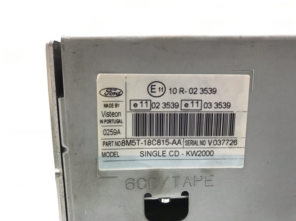 Магнитола бу для Ford Focus 2 1.6 i,  2008 г.