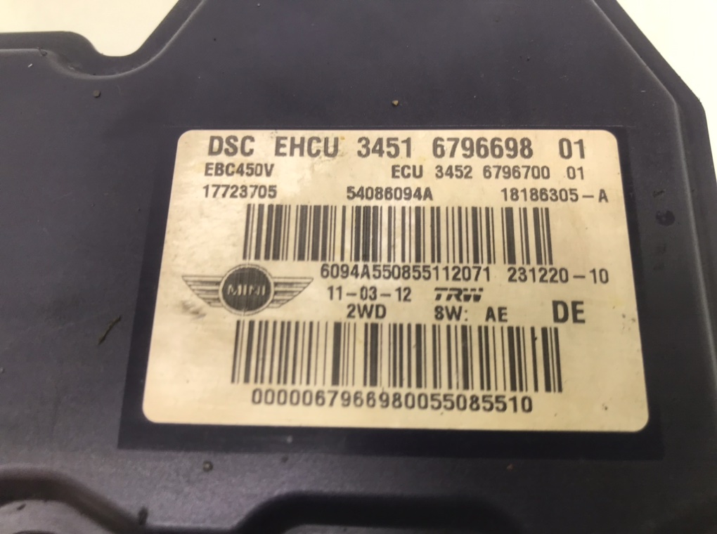 Блок ABS бу для Mini Cooper R56 1.6 i, 2012 г. Блок ABS бу для Mini Cooper R56 1.6 i, 2012 г.