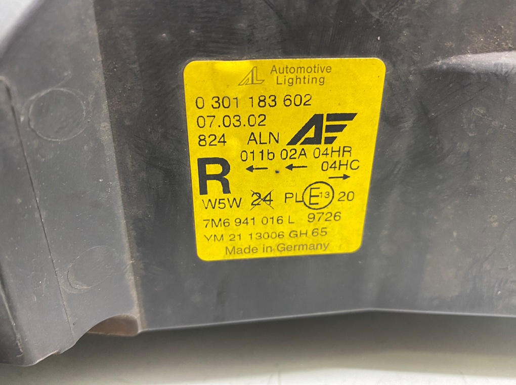 Фара правая бу для Ford Galaxy  1.9 TDi,  2002 г.