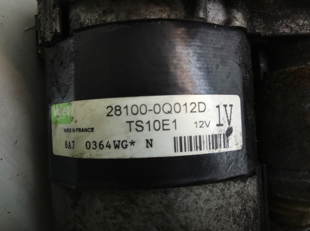 Стартер бу для Toyota Aygo  1.0 i,  2007 г.