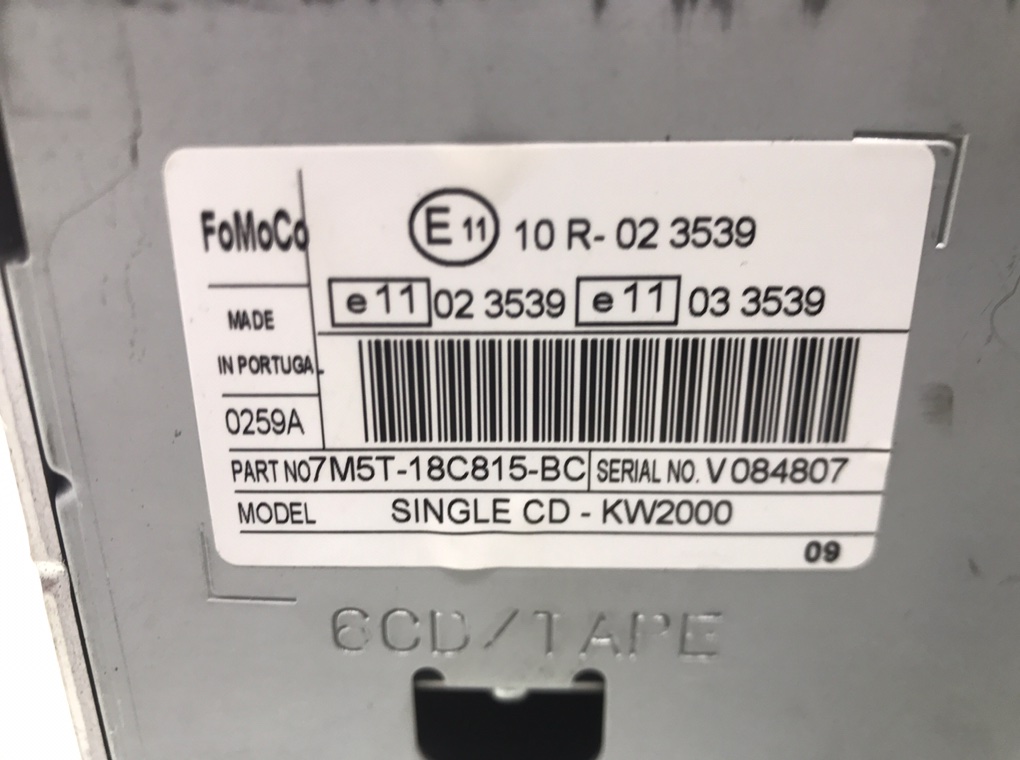 Магнитола бу для Ford Focus 2 1.6 i,  2010 г.