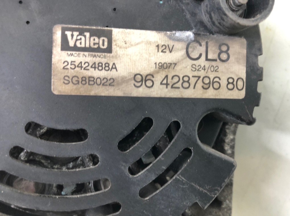 Генератор бу для Citroen C3 1 1.4 i, 2002 г. Генератор бу для Citroen C3 1 1.4 i, 2002 г.