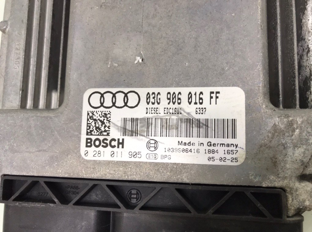 03G906016FF Блок управления двигателем Audi A3 8P 2005 , 0281011905
