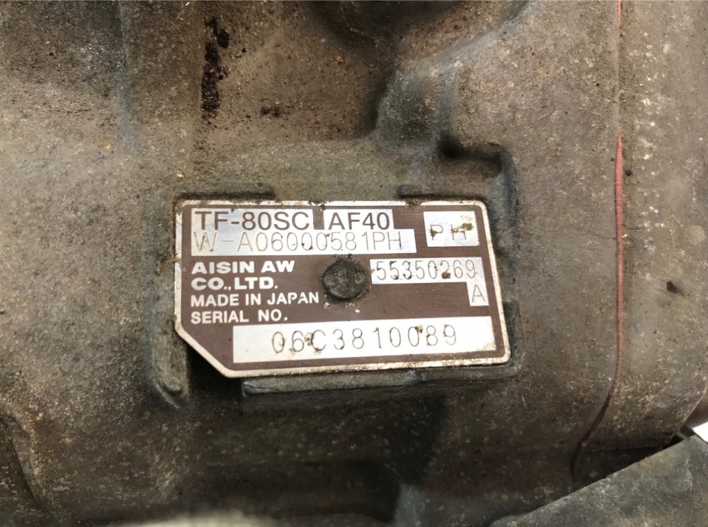 КПП автоматическая (АКПП) бу для Opel Signum  2.8 i,  2006 г. TF80SC, AF40, A06000581PH, 55350269A