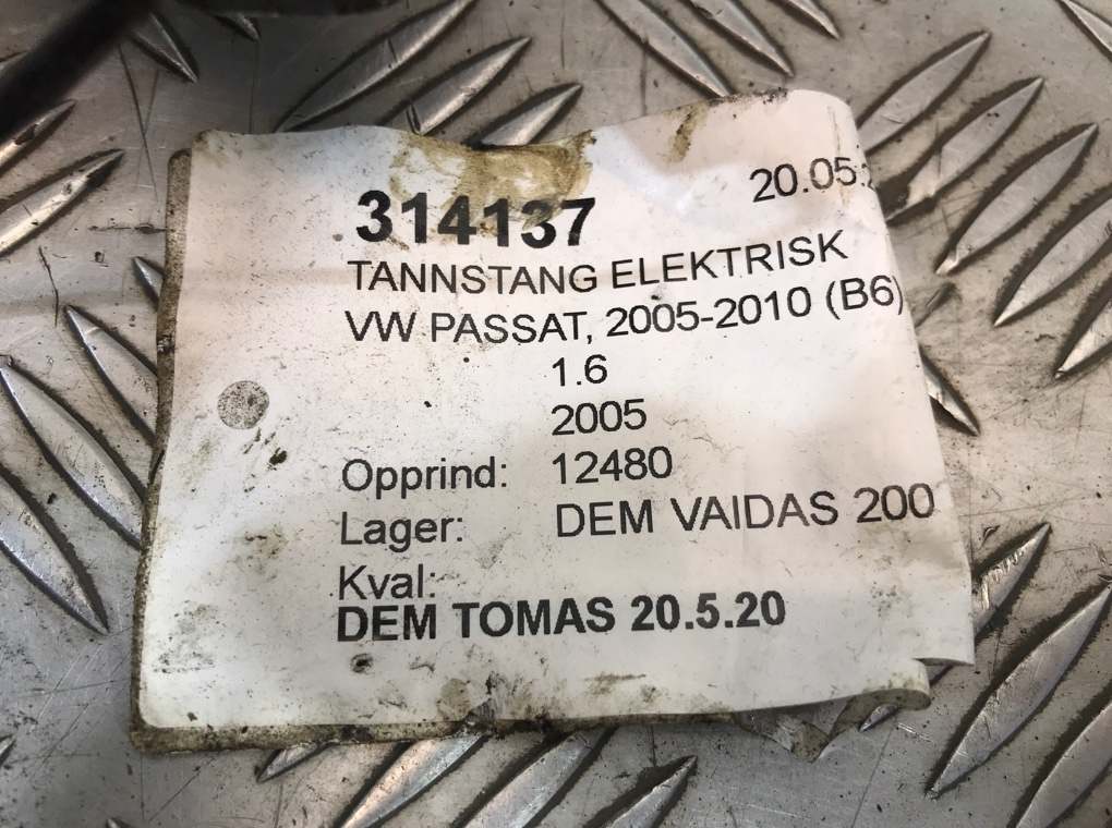 Рулевая рейка бу для Volkswagen Passat B6 1.6 FSI,  2006 г.
