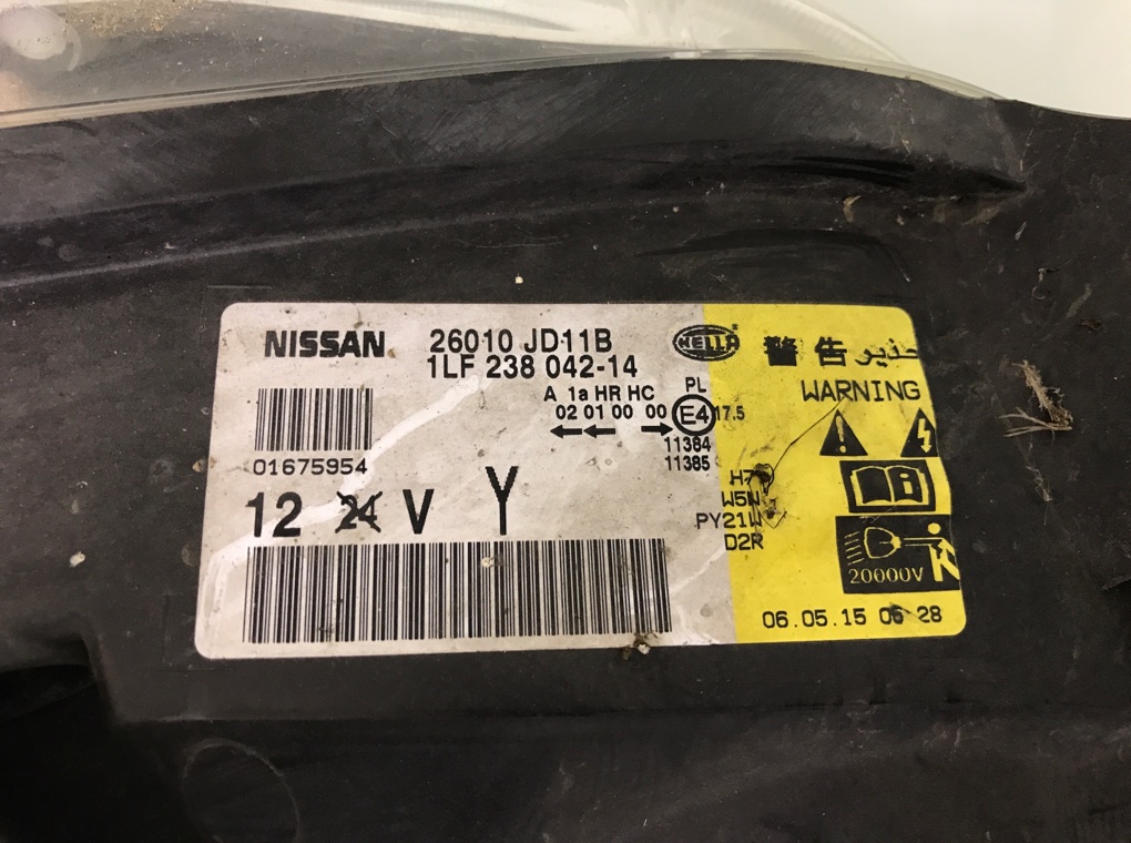 Фара правая бу для Nissan Qashqai  2.0 DCi,  2008 г.