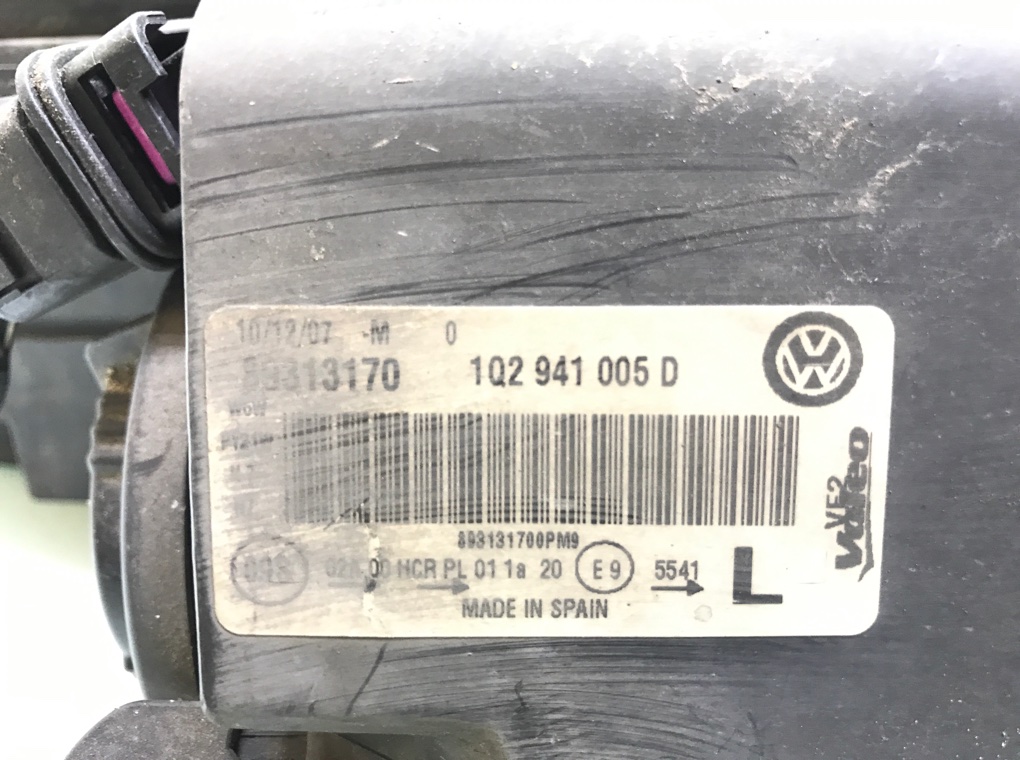 Фара левая бу для Volkswagen EOS  2.0 TDi,  2008 г.