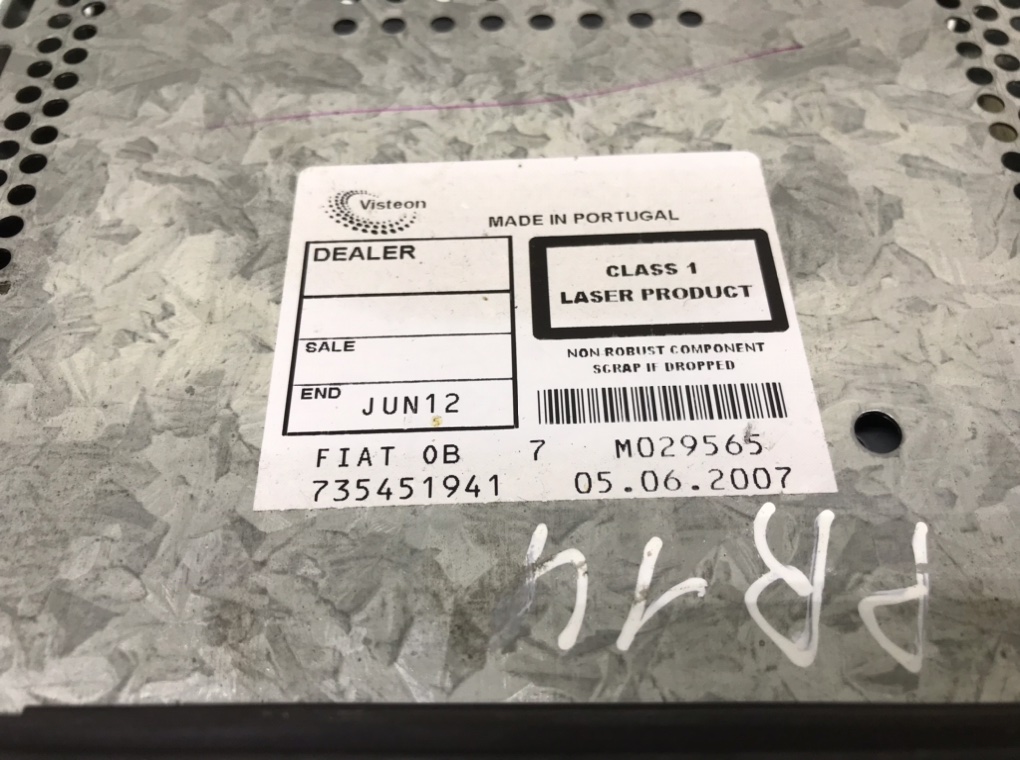 Магнитола бу для Fiat Bravo  1.9 JTD,  2008 г.