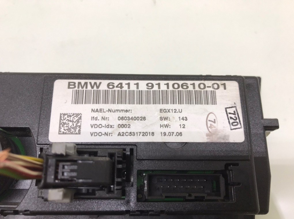 Блок управления печки/климат-контроля бу для BMW 3 E90/E91/E92/E93 2.0 i,  2006 г.