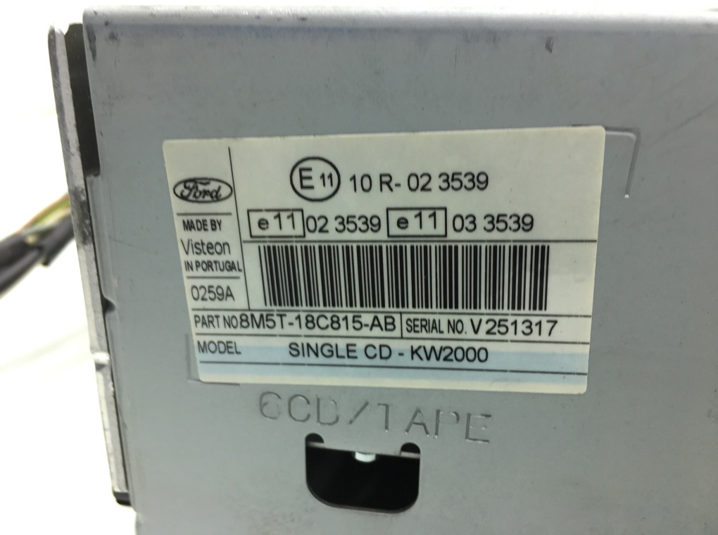 Магнитола бу для Ford Focus 2 1.6 i,  2008 г.