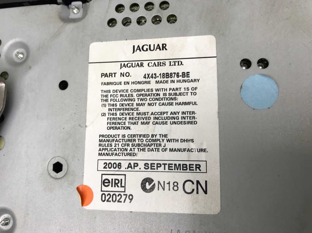 Магнитола бу для Jaguar X-Type  2.2 TDCi,  2007 г.