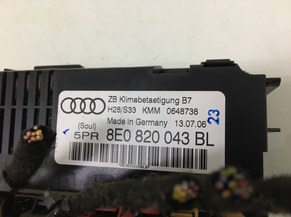 Блок управления печки/климат-контроля бу для Audi A4 B7 2.0 TFSI,  2006 г.