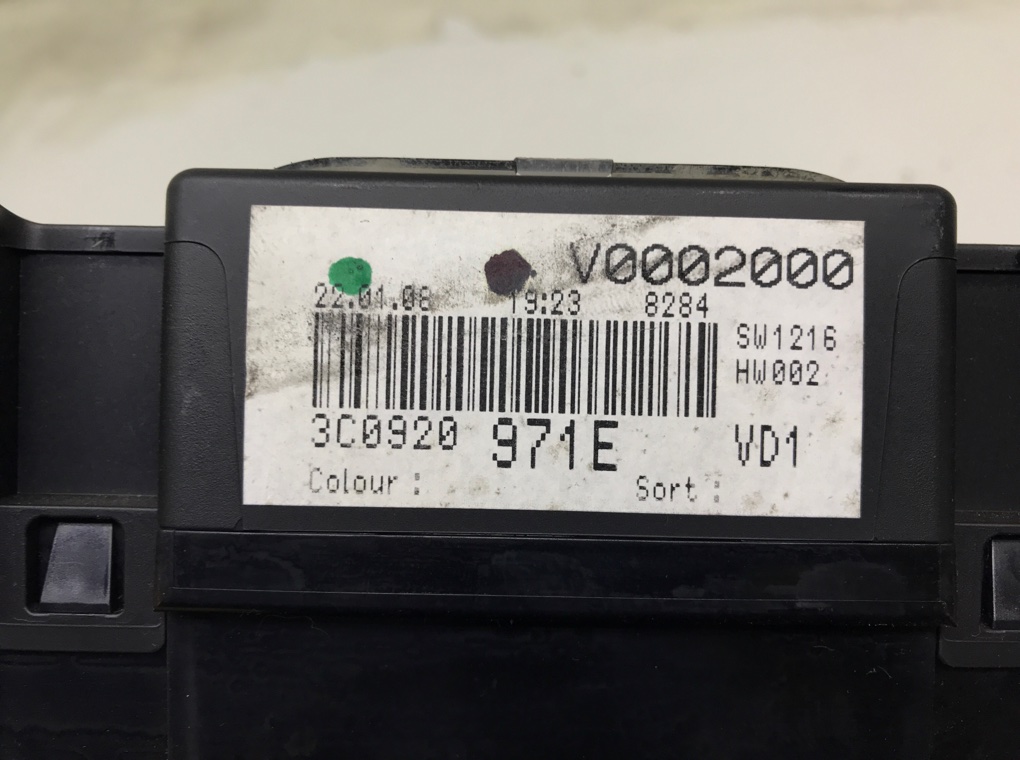 Щиток приборов (приборная панель) бу для Volkswagen Passat B6 2.0 TDi,  2008 г.