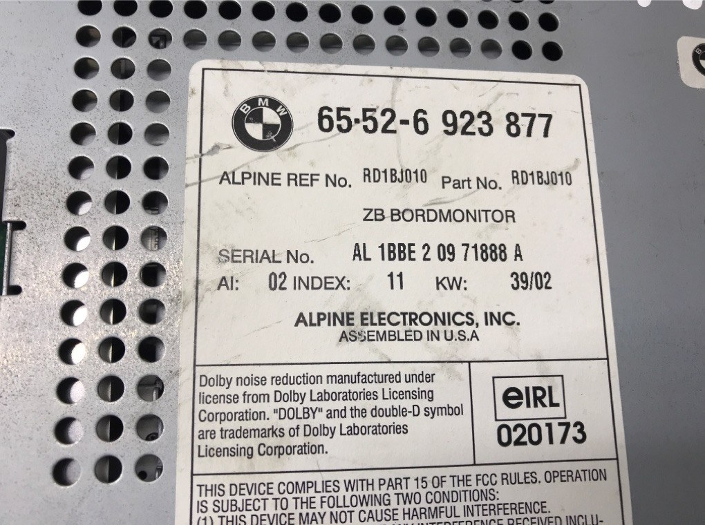 Магнитола бу для BMW X5 E53 3.0 i,  2003 г.