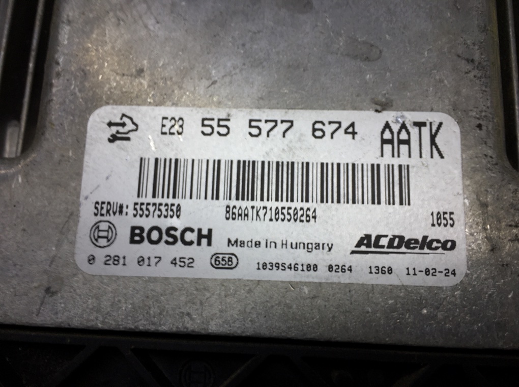 Блок управления двигателем бу для Opel Astra J 2.0 CDTi,  2011 г.