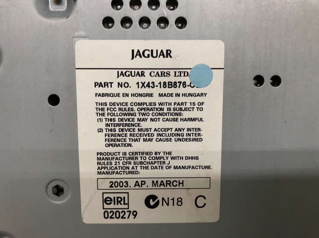 Магнитола бу для Jaguar X-Type  2.1 i,  2003 г.