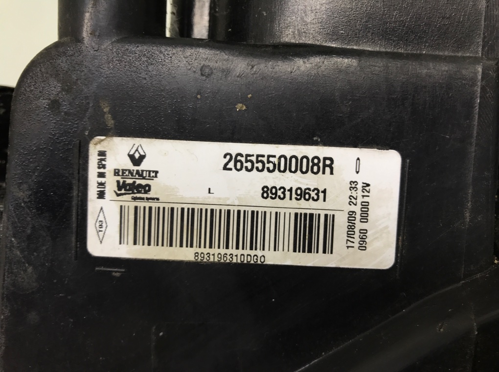 Фонарь задний левый бу для Renault Megane 3 1.6 i,  2009 г.