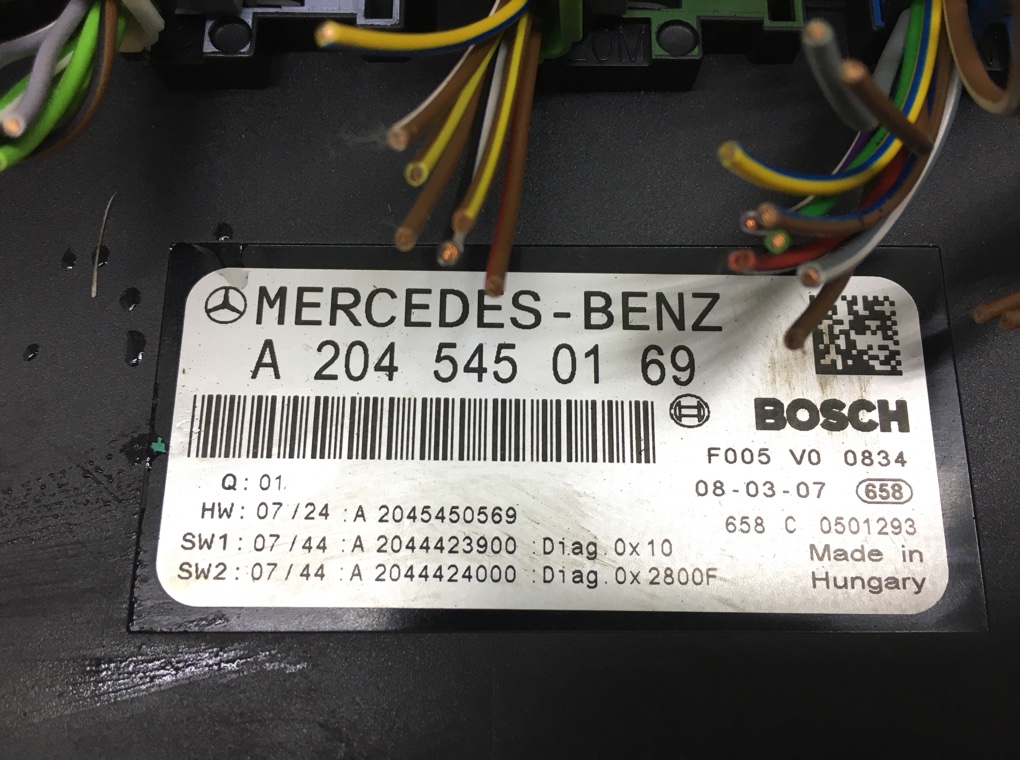 Блок комфорта бу для Mercedes C W204 2.2 CDi,  2008 г.