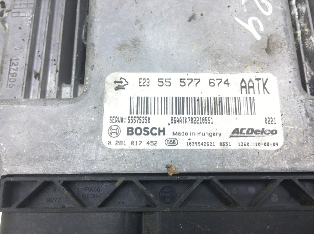 Блок управления двигателем бу для Opel Astra J 2.0 CDTi,  2010 г.