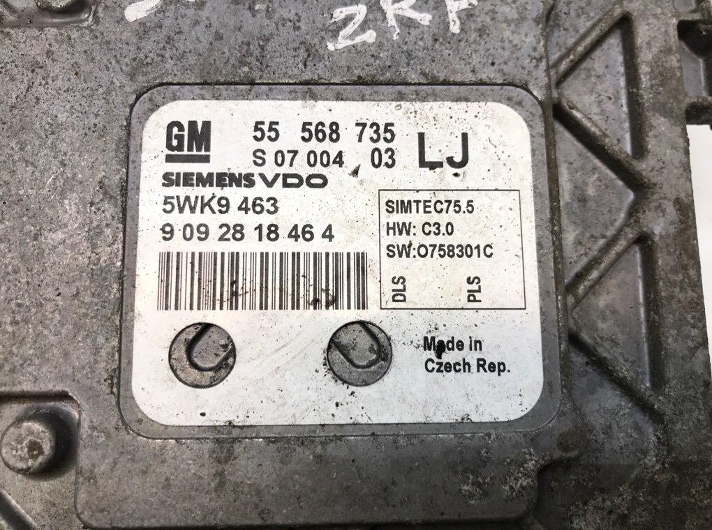 Блок управления двигателем бу для Opel Zafira B 1.6 i,  2009 г.