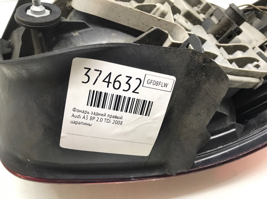 Фонарь задний правый бу для Audi A3 8P 2.0 TDi,  2008 г.