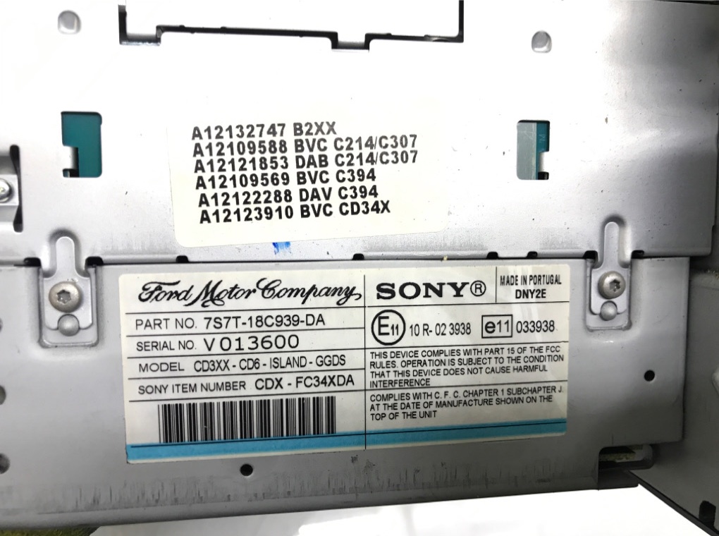 Магнитола бу для Ford Mondeo 4 2.0 TDCi,  2008 г.