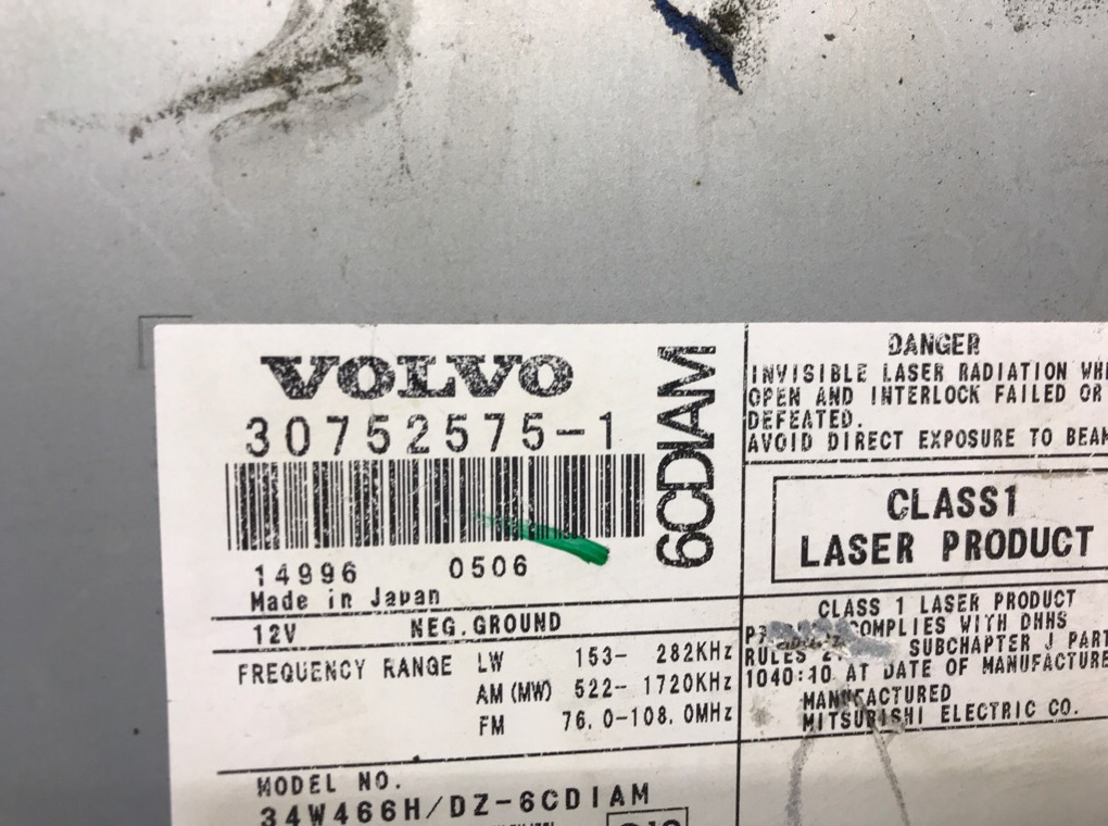 Магнитола бу для Volvo S40 1.6 TD, 2005 г. Магнитола бу для Volvo S40 1.6 TD, 2005 г.