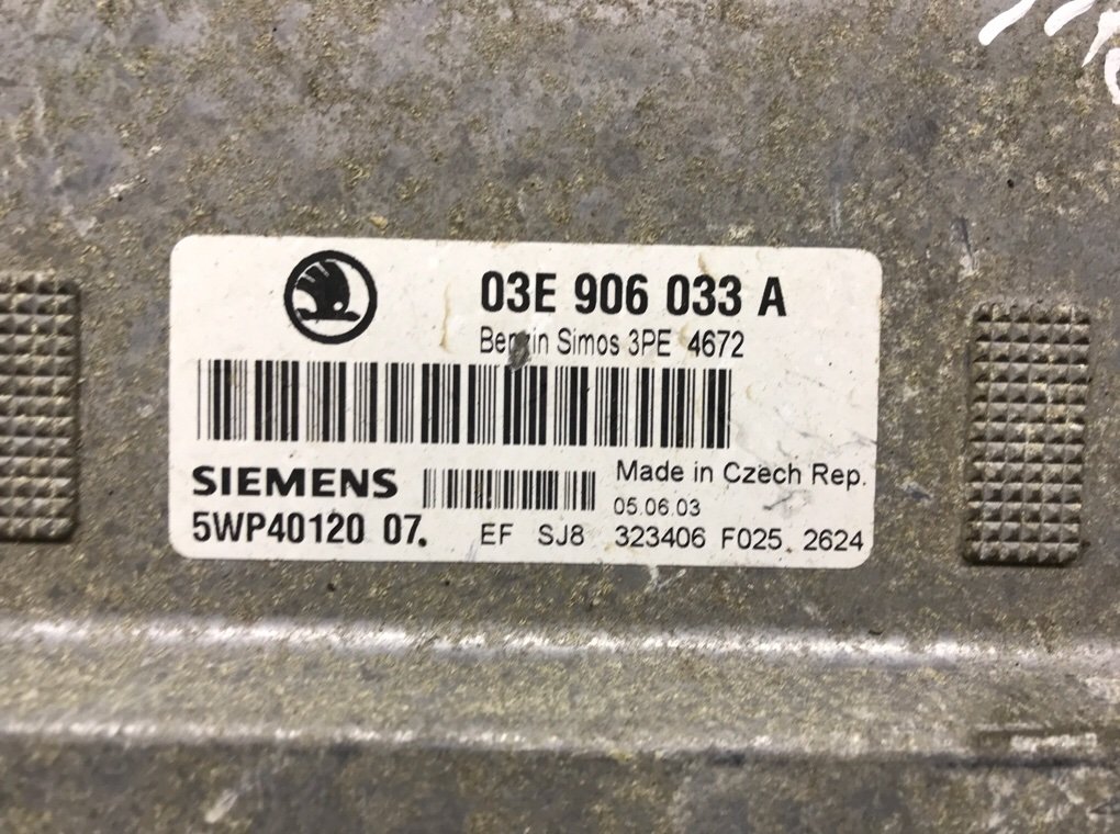 Блок управления двигателем бу для Skoda Fabia 1 1.2 i,  2003 г.