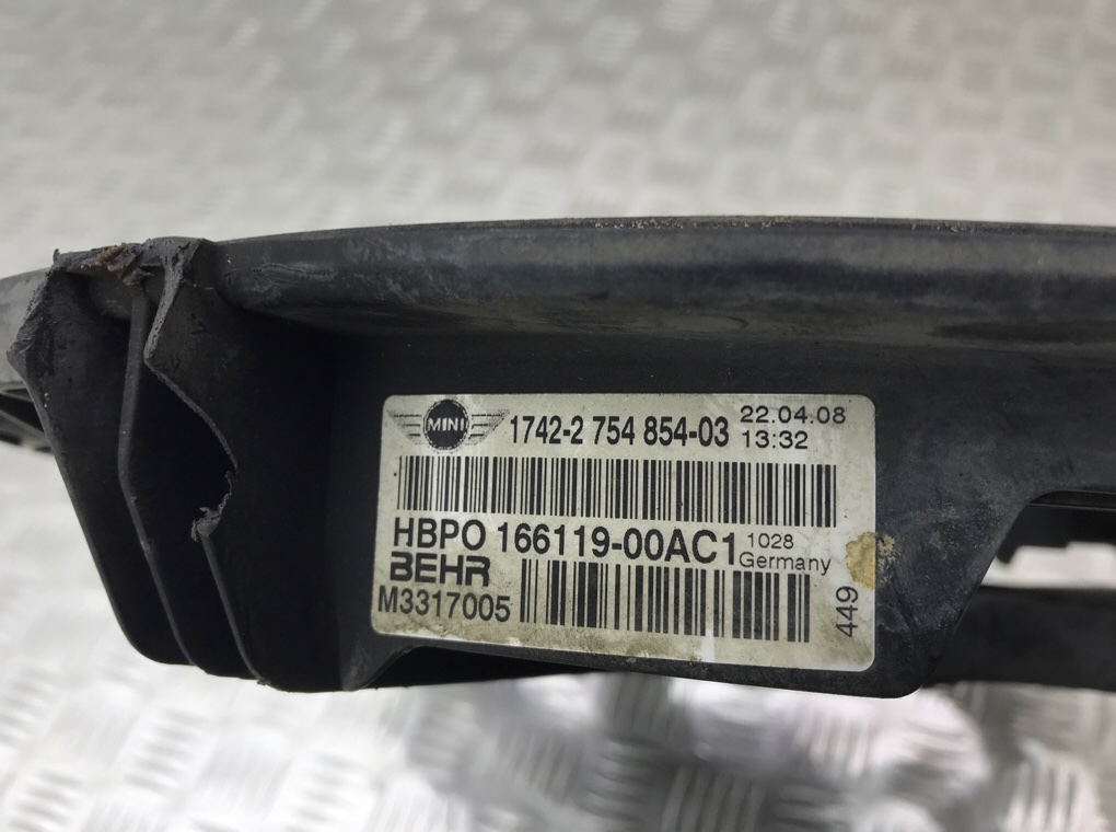 Вентилятор радиатора бу для Mini One R56 1.4 i, 2008 г. Вентилятор радиатора бу для Mini One R56 1.4 i, 2008 г.